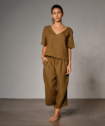 CONJUNTO TERRACOTA TOP + CALÇAS