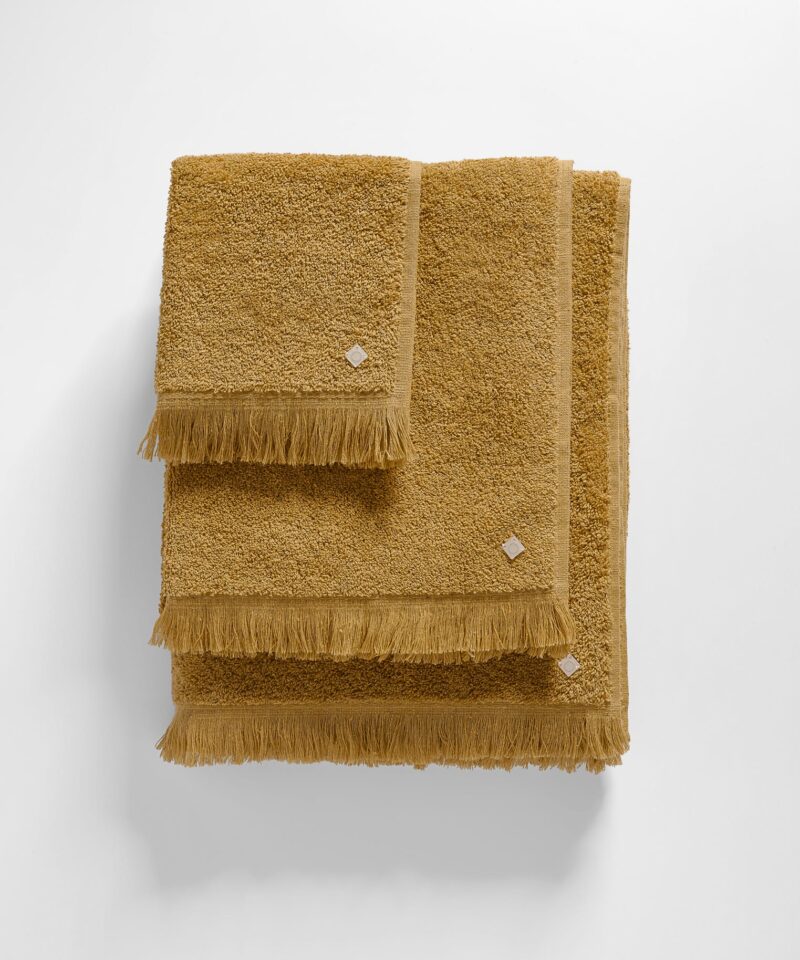 CONJUNTO TOALHAS FIO RECICLADO - AMARELO
