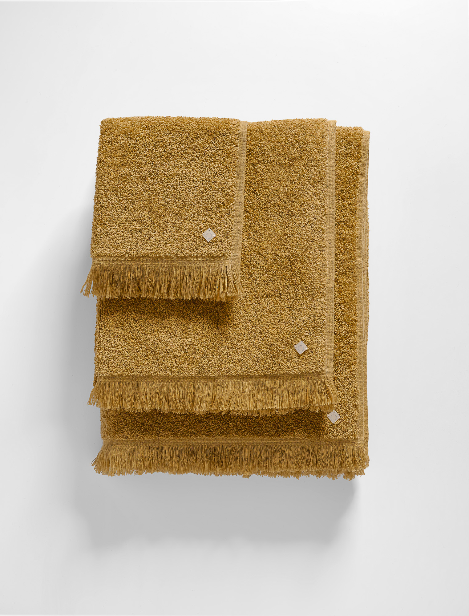 CONJUNTO TOALHAS FIO RECICLADO - AMARELO - Imagem 2