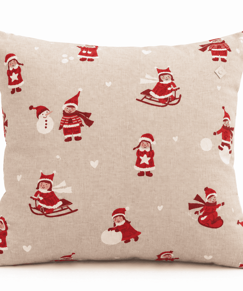 FRONHA DE ALMOFADA NATAL - SNOWMAN