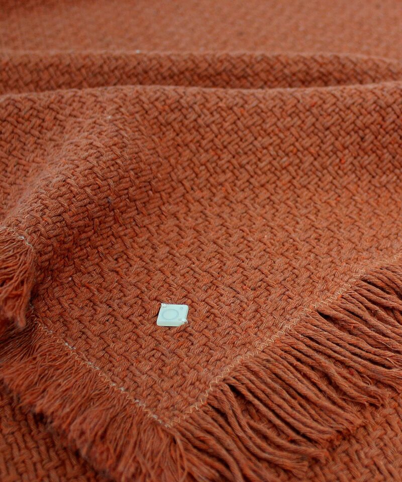 MANTA FIO RECICLADO - TERRACOTA