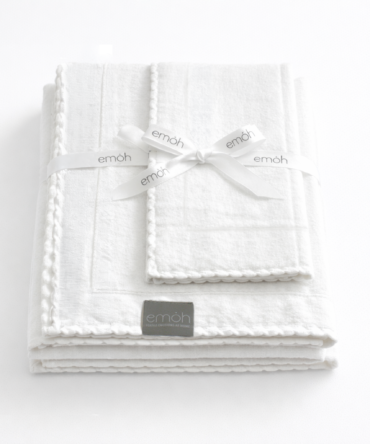 PACK 2 GUARDANAPOS ONDINHAS - BRANCO