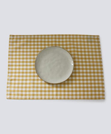 PACK 2 INDIVIDUAIS MESA VICHY - AMARELO