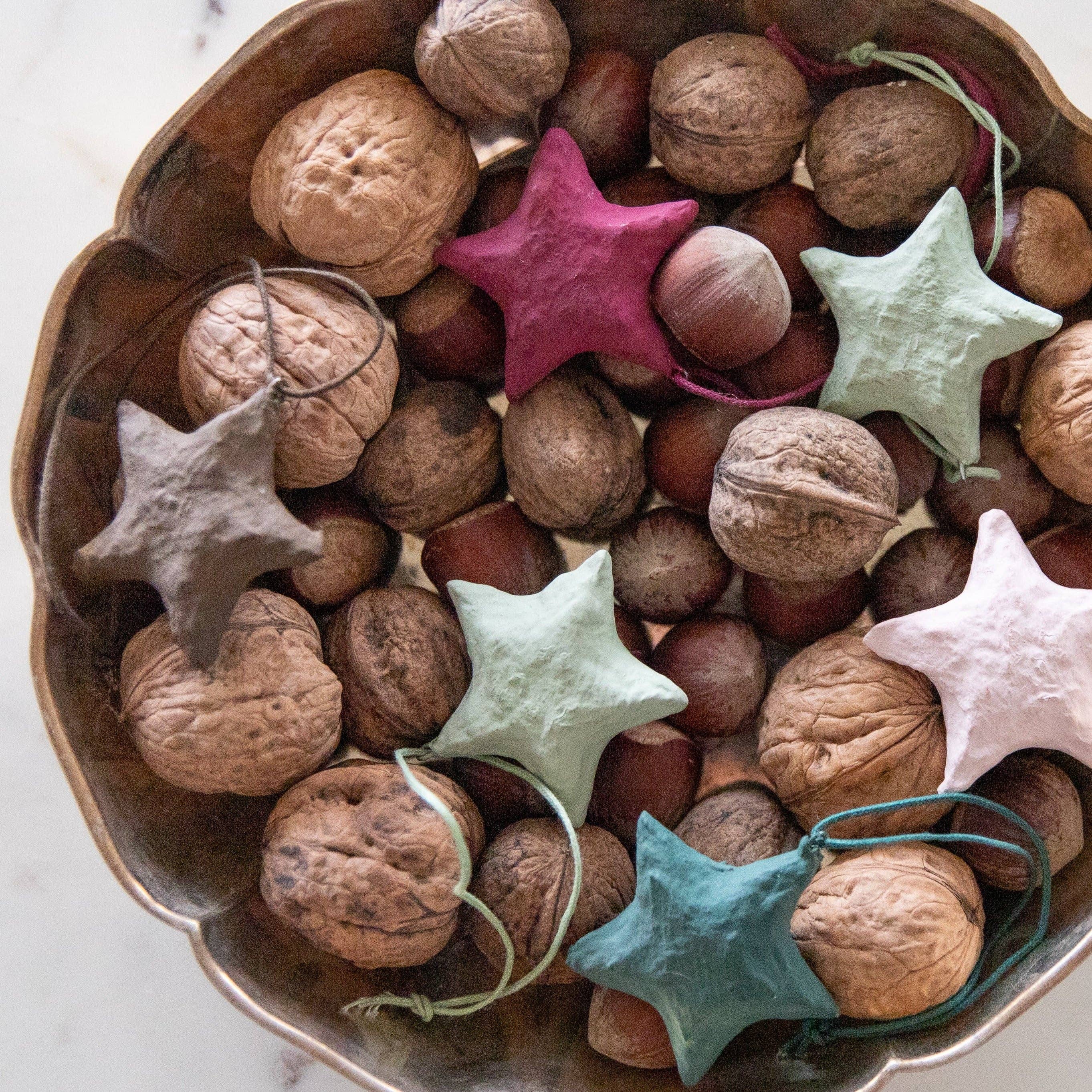 CONJUNTO 6 ESTRELAS - castanho e verde - Imagem 4
